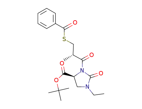 tert-butyl (4S)-1-ethyl-3-[(2S)-3-benzoylthio-2-methylpropionyl]-2-oxo-imidazolidine-4-carboxylate