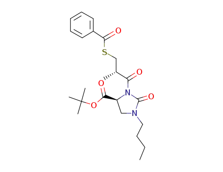 tert.-butyl (4S)-1-n-butyl-3-[(2S)-3-benzoylthio-2-methylpropionyl]-2-oxo-imidazolidine-4-carboxylate