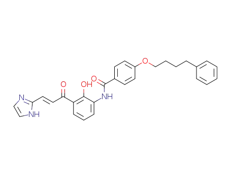 2-[(E)-3-oxo-3-(2-hydroxy-3-(4-(4-phenylbutoxy)benzamido)phenyl)-1-propenyl]imidazole