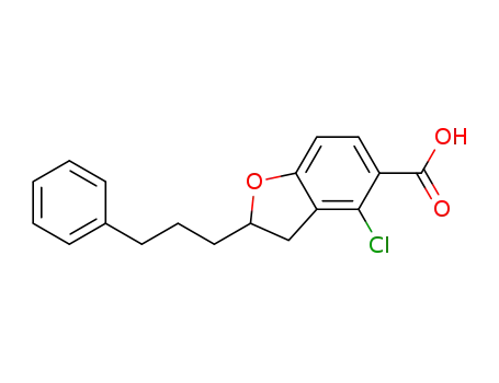 4-chloro-2-(3-phenylpropyl)-2,3-dihydrobenzofuran-5-carboxylic acid