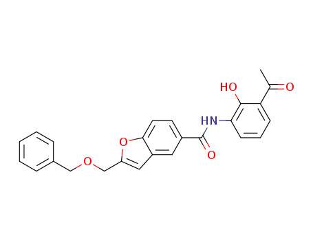 N-(3-acetyl-2-hydroxyphenyl)-2-(benzyloxymethyl)benzofuran-5-carboxamide
