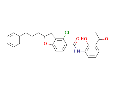 N-(3-acetyl-2-hydroxyphenyl)-4-chloro-2-(3-phenylpropyl)-2,3-dihydrobenzofuran-5-carboxamide