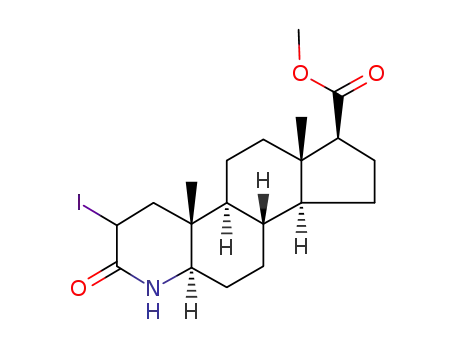 Methyl-2-iodo-3-oxo-4-aza-5-α-androstane-17β-carboxylate