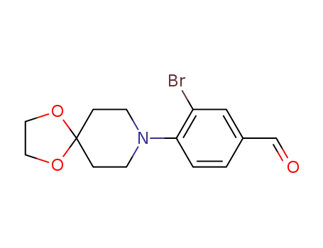 3-bromo-4-(1,4-dioxa-8-aza-spiro[4.5]dec-8-yl)-benzaldehyde