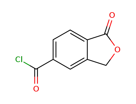 Molecular Structure of 227954-90-7 (5-Isobenzofurancarbonylchloride,1,3-dihydro-1-oxo-(9CI))