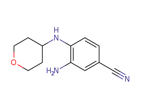 3-amino-4-(tetrahydropyran-4-ylamino)benzonitrile