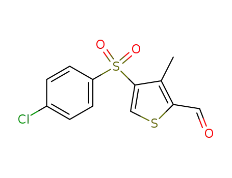 4-(4-chloro-benzenesulfonyl)-3-methyl-thiophene-2-carbaldehyde