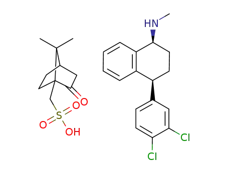 sertraline (-)-camphor-10-sulfonic acid salt