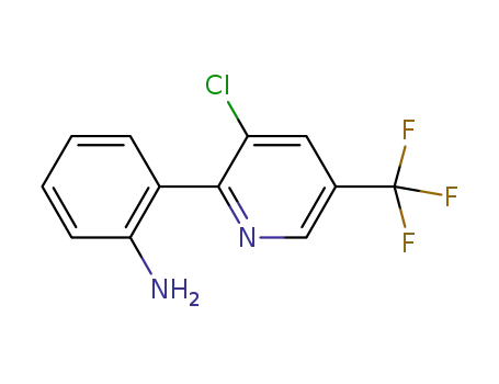 Molecular Structure of 824953-11-9 (Benzenamine, 2-[3-chloro-5-(trifluoromethyl)-2-pyridinyl]-)