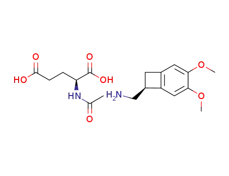 (1S)-4,5-dimethoxy-1-(aminomethyl)-benzocyclobutane N-acetyl-L-glutamate