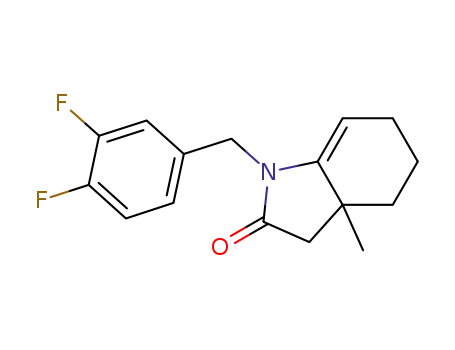 1-(3,4-difluoro-benzyl)-3a-methyl-1,3,3a,4,5,6-hexahydro-indol-2-one