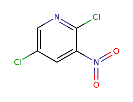 Molecular Structure of 21427-62-3 (2,5-Dichloro-3-nitropyridine)