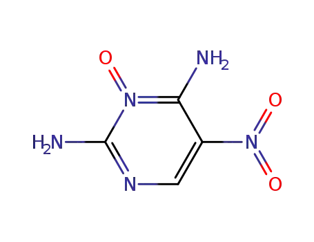 Molecular Structure of 141074-60-4 (2,4-Pyrimidinediamine, 5-nitro-, 3-oxide)