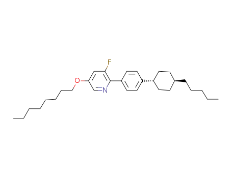 3-fluoro-5-octyloxy-2-[4-(trans-4-pentylcyclohexyl)phenyl]pyridine