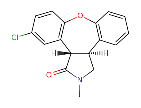trans-11-chloro-2,3,3a,12b-tetrahydro-2-methyl-1H-dibenz[2,3:6,7]oxepino[4,5-c]pyrrol-1-one