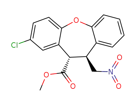trans-8-chloro-11-nitromethyl-10,11-dihydro-dibenzo[b,f]oxepine-10-carboxylic acid methyl ester