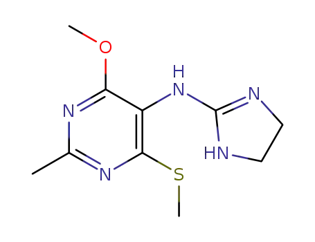 4-methoxy-2-methyl-6-methylthio-5-(2-imidazolin-2-yl)-aminopyrimidine
