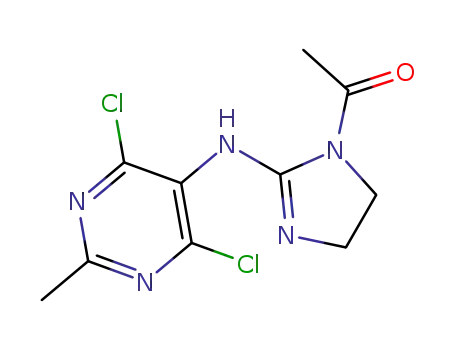 1-(2-((4,6-Dichloro-2-methylpyrimidin-5-yl)amino)-4,5-dihydro-1H-imidazol-1-yl)ethanone