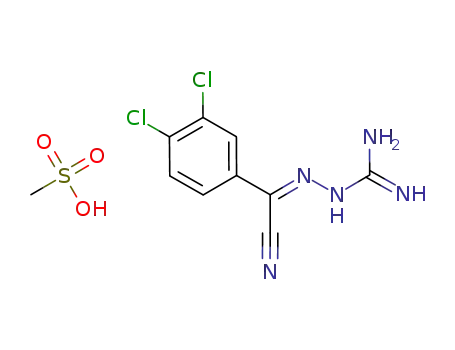 2-(2,3-dichlorophenyl)-2-(aminoguanidine)-acetonitrile monomesylate