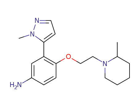 4-[2-(2-Methyl-piperidin-1-yl)-ethoxy]-3-(2-methyl-2H-pyrazol-3-yl)-phenylamine