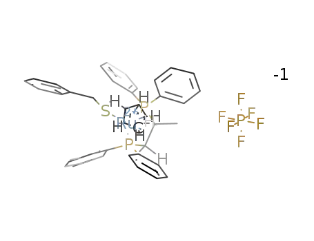 [Cp(2(S),3(S)-bis(diphenylphosphino)butane)Ru(BzSMe)]PF6