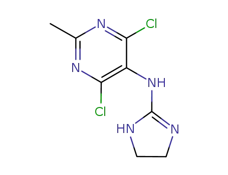 4,6-dichloro-2-methyl-5-(2-imidazolin-2-yl)-aminopyrimidine