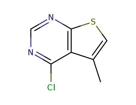 Molecular Structure of 43088-67-1 (4-Chloro-5-methylthieno[2,3-d]pyrimidine)