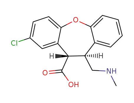 trans-8-chloro-10,11-dihydro-11-[(methylamino)methyl]-dibenz[b,f]oxepin-10-carboxylic acid