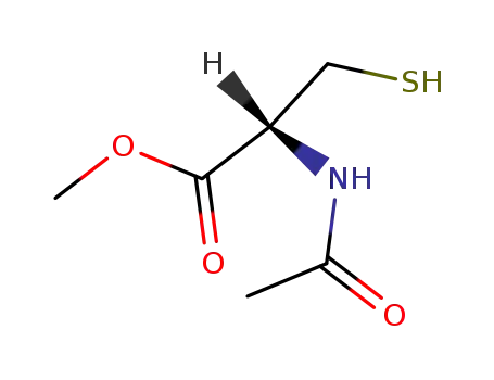 Molecular Structure of 7652-46-2 (N-ACETYL-L-CYSTEINE METHYL ESTER)