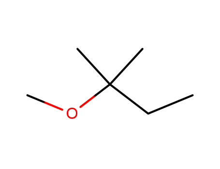 994-05-8,TERT-AMYL METHYL ETHER,Ether,methyl tert-pentyl (6CI,7CI,8CI); 1,1-Dimethylpropyl methyl ether;2-Methoxy-2-methylbutane; 2-Methyl-2-methoxybutane; Methyl 1,1-dimethylpropylether; Methyl tert-amyl ether; Methyl tert-pentyl ether; TAME; TAME (ether);t-Amyl methyl ether; tert-Amyl methyl ether; tert-Pentyl methyl ether