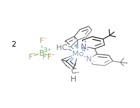 [(indenyl)Mo(cyclopentadienyl)(4,4'-di-tert-butyl-2,2'-bipyridine)][BF4]2