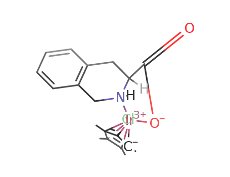chloro-pentamethylcyclopentadienyltetrahydroisoquinolinecarboxylato-iridium