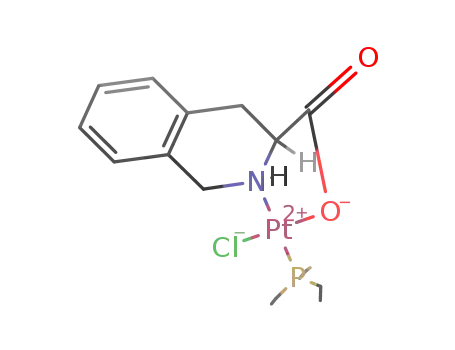 chloro-triethylphosphanetetrahydroisoquinolinecarboxylato-platinum