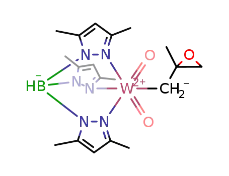 (E)-dioxo[hydridotris(3,5-dimethyl-1-pyrazolyl)borato](2-methyl-2,3-oxiranylpropyl)tungsten(VI)