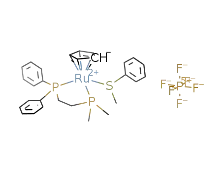 [Cp((2-(dimethylphosphino)ethyl)diphenylphosphine)Ru(PhSMe)]PF6