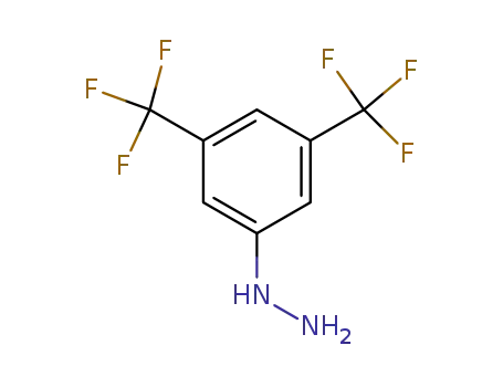Molecular Structure of 886-35-1 (3,5-BIS(TRIFLUOROMETHYL)PHENYLHYDRAZINE)