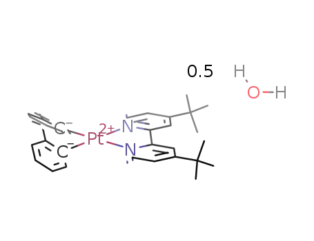 [(diphenylmethane(-2H))Pt(4,4'-di-tert-butyl-2,2'-bipyridine)]*0.5water