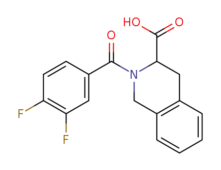 2-(3,4-difluorobenzoyl)-1,2,3,4-tetrahydroisoquinoline-3-carboxylic acid