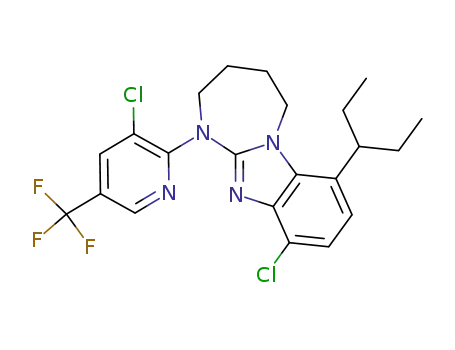 10-Chloro-1-[3-chloro-5-(trifluoromethyl)pyridin-2-yl]-7-(1-ethylpropyl)-2,3,4,5-tetrahydro-1H-[1,3]diazepino[1,2-a]benzimidazole