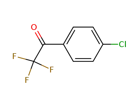 Molecular Structure of 321-37-9 (4'-CHLORO-2,2,2-TRIFLUOROACETOPHENONE)
