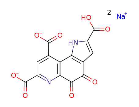 4,5-dihydro-4,5-dioxo-1H-pyrrolo[2,3-f]quinoline-2,7,9-tricarboxylic acid disodium salt