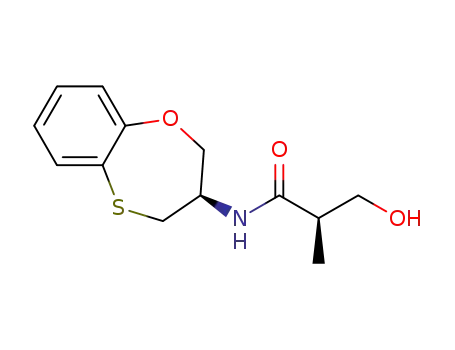 N-[3,4-dihydro-1,5-benzoxathiepin-3-yl]-(R)-(3-hydroxy-2-(R)-methyl)propionamide