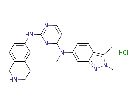 N4-(2,3-dimethyl-2H-indazol-6-yl)-N4-methyl-N2-(1,2,3,4-tetrahydroisoquinolin-6-yl)pyrimidine-2,4-diamine hydrochloride