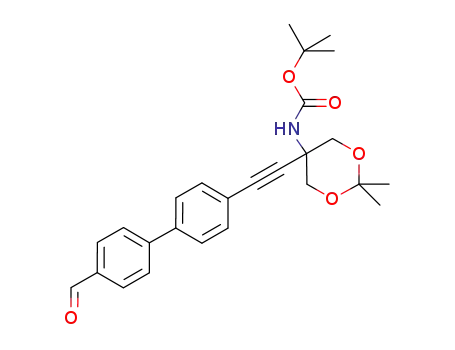 tert-butyl-5-((4'-formylbiphenyl-4-yl)ethynyl)-2,2-dimethyl-1,3-dioxan-5-ylcarbamate