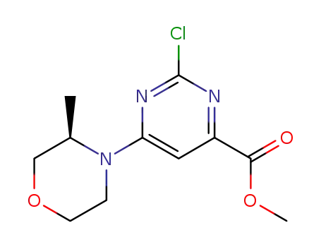 methyl 2-chloro-6-[(3R)-3-methylmorpholin-4-yl]pyrimidine-4-carboxylate