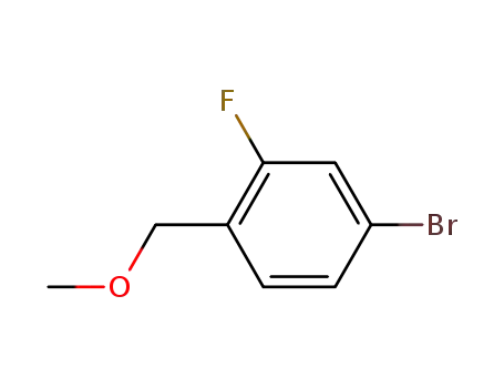 Molecular Structure of 95068-02-3 (Benzene, 4-bromo-2-fluoro-1-(methoxymethyl)-)
