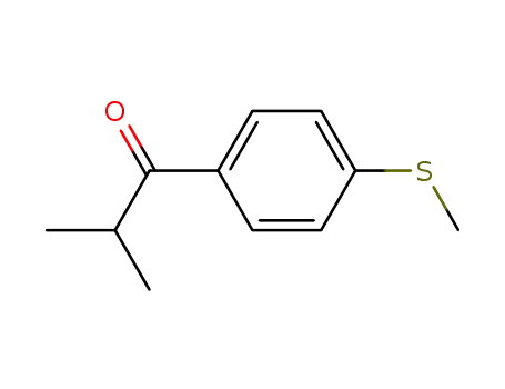 Molecular Structure of 53207-58-2 (P-(METHYLTHIO)ISOBUTYROPHENONE)