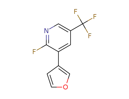 2-fluoro-3-(furan-3-yl)-5-(trifluoromethyl)pyridine