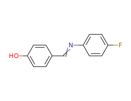 Molecular Structure of 3382-63-6 (4-[[(4-Fluorophenyl)imino]methyl]-phenol)