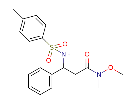 N-methoxy-N-methyl-3-phenyl-3-(tosylamino)propanamide